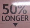 50% longer.