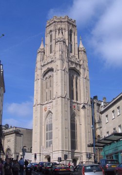 The Wills Memorial Tower, The University Of Bristol