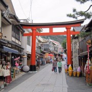 A torii marking the way to Fushimi Inari-taisha.