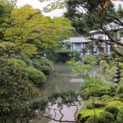 The ornamental garden at Rinno-ji.