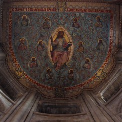 Painted ceiling of the sanctuary