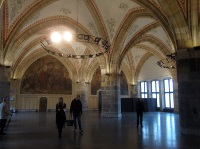 The Coronation Hall inside the town hall.