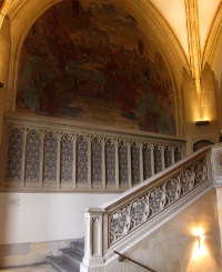The staircase.