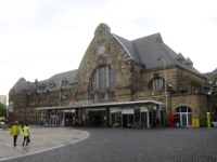 The train station.