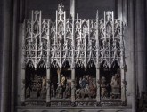 The choir screen (Jesus in the Temple).