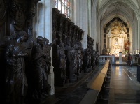 Carved confessionals.