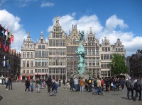 The guildhalls.