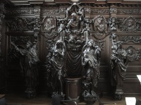 Carved confessionals.
