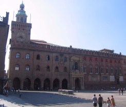 Palazzo D'Accursio on Piazza Maggiore