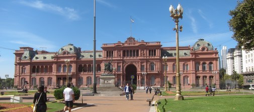 The Casa Rosada, seat of the Argentine president.