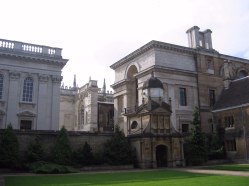 Senate House, the Cockerell Library, and the Gate Of Honour of Gonville And Caius College.