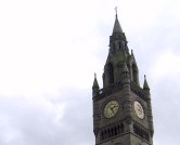 The chapel clock tower.