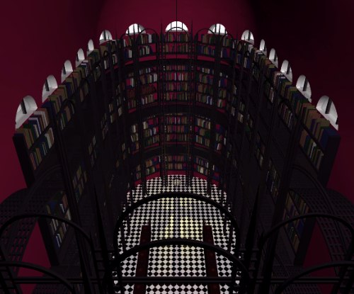 Interior shelving.