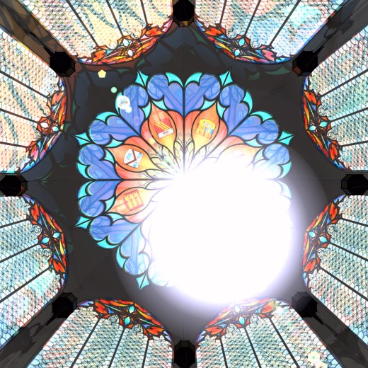Look up.