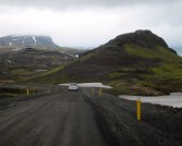 The dirt track crossing Snæfellsjökull.