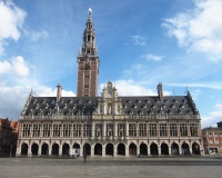 The great library of the Catholic University Of Leuven, which has had the misfortune of burning in both world wars.