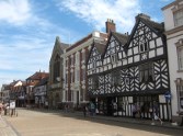 The guildhall and tudor buildings