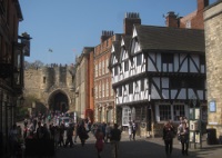 Leigh-Pemberton House and the castle.