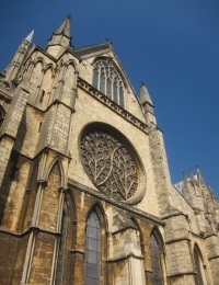 The so-called Bishop's Eye on the south transept.