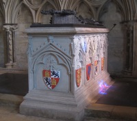 The tomb of the viscera of Queen Eleanor.