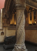 Plaster copy of the Apprentice Pillar of Rosslyn Chapel