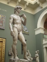 Plaster copy of David
