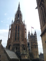 Tower over central lobby in the Palace Of Westminster