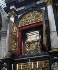 The reliquary of St. Rumbold, an Irish saint.