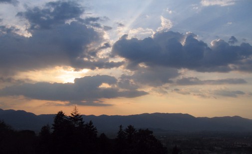 Sunset over Rieti.