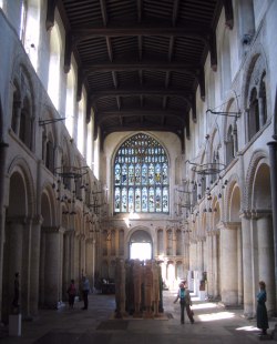 The oldest (Norman) nave in England.