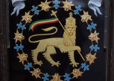 The arms of Haile Selassie I, Emperor of Ethiopia