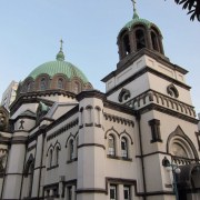 The Orthodox cathedral.