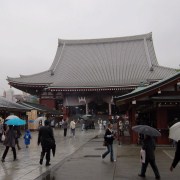 Senso-ji (a temple including a shrine) in Asakusa.