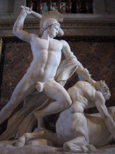 Hercules beating off a centaur
