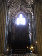 The organ fills the whole south-west transept