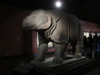 Stone rhino from the Tang dynasty.