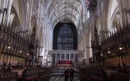 The quire (the eastern window was under restoration)